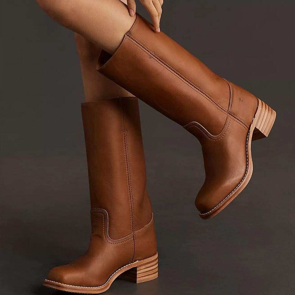 Frye Campus 14L Boots Saddle